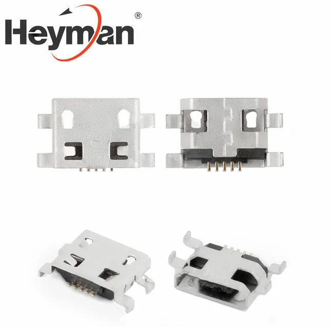 Heyman USB зарядный разъем для Fly Flylife Connect 7 85 3G 2 (5 pin micro type B)|charging connector|micro 10 pinmicro usb |