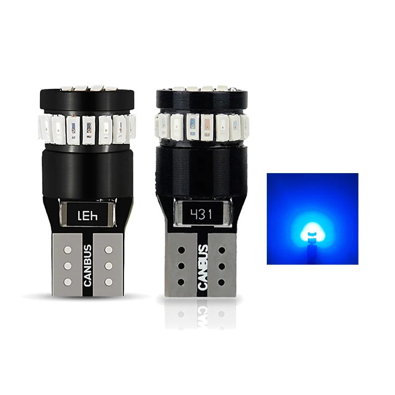 2x W5W T10 светодиодный светильник Canbus 3014 SMD 194 168 автомобильный зазор парковочные огни Автомобильная внутренняя сигнальная лампа для чтения белый красный желтый синий - Испускаемый цвет: Синий