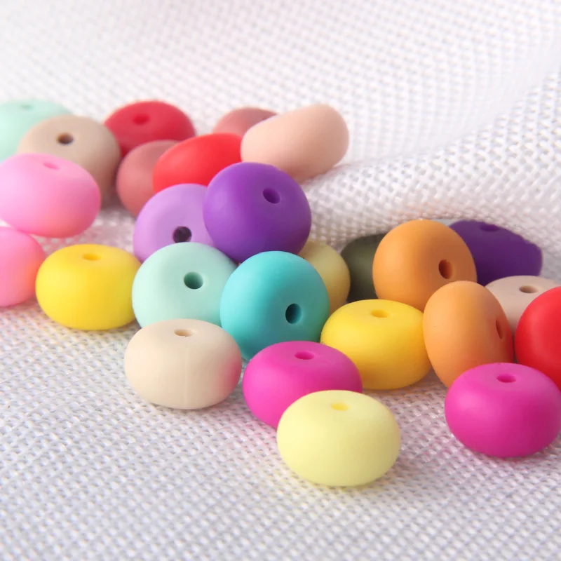 200 шт. Abacus силиконовые бусы грызунки младенческие прорезыватели BPA бесплатно