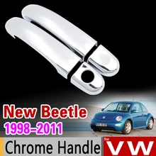 Para VW New Beetle 1998-2011 Chrome Cubierta de La Manija para Volkswagen 2002 2003 2005 2007 2009 Accesorios Del Coche de Estilo Pegatinas