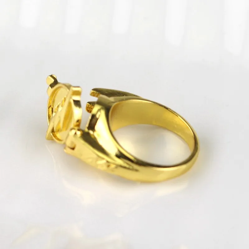 Mqchun DC фильм комиксов вспышка супергерой кольцо с золотым Цвет flash Освещение логотип кольцо Для мужчин и Для женщин ювелирные изделия 25