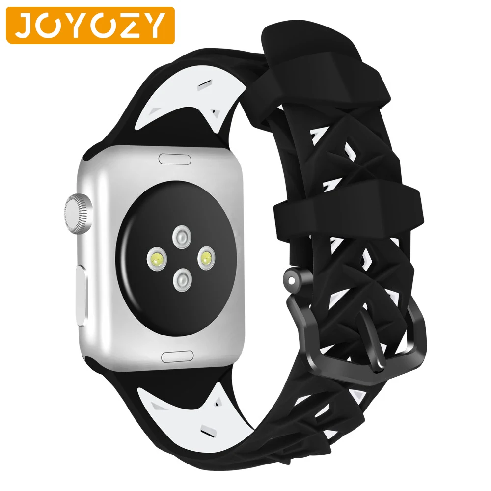 Joyozy силиконовый ремешок для correa Apple Watch 44 мм, 42 мм, 38 мм, 40 мм спортивный ремешок для iwatch серии 4/3/2/1 резиновый ремешок на запястье для наручных часов