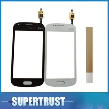 

10PC/Lot 4.0"For Samsung Trend Plus S7580 S7582 Touch Screen Digitizer Front Glass Lens Sensor Panel Black White color With TAPE