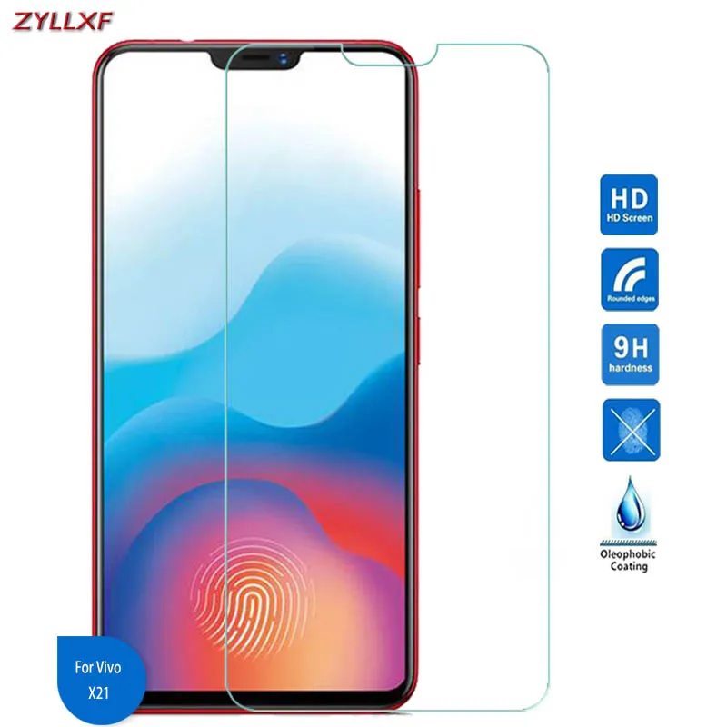 

For Vivo X21 Tempered Glass Screen Protector Film 9H 2.5D 6.28 inch Safety Protective Film On X 21 VivoX21