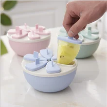 1 шт. пластиковые мультфильм формы мультфильм емкости для мороженого бар плесень