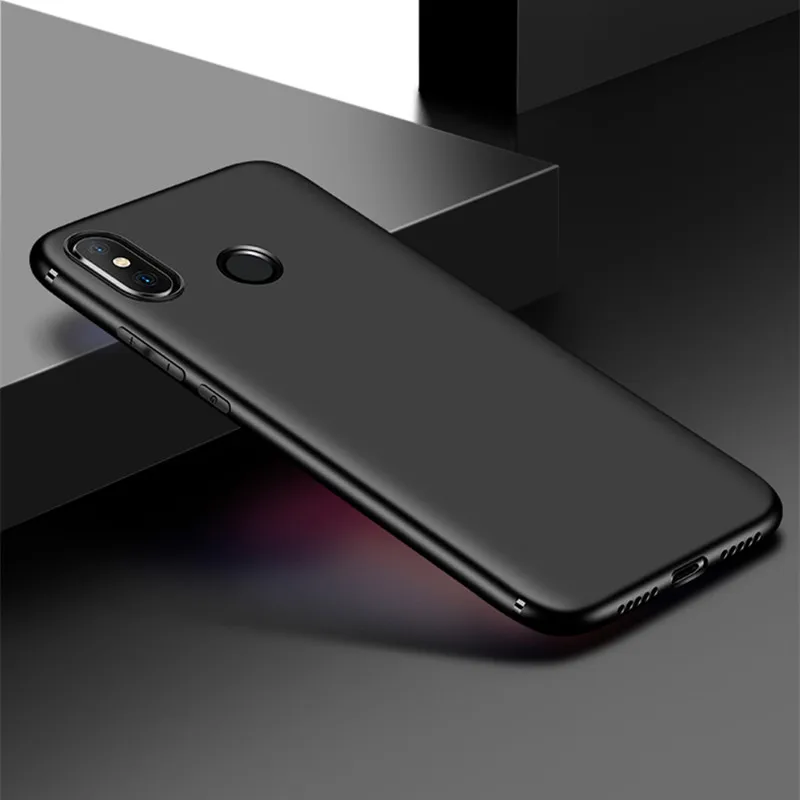 Чехол для Xiao mi Red mi 6 Pro чехол матовый Мягкий ТПУ ультра тонкий светильник противоударный чехол для Red mi 6 6A S2 для Xiaomi mi 8 mi 8 se чехол - Цвет: Black