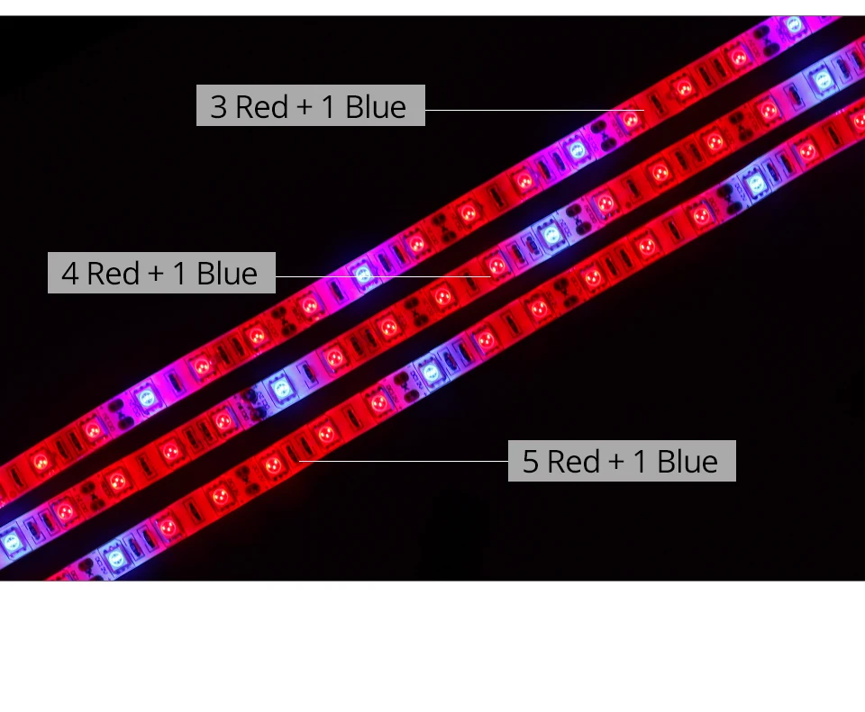 12 В полный спектр привело светать SMD 5050 Светодиодные полосы света 300 светодиодов 5 м Led цветочных растений Фито рост лампы для освещения