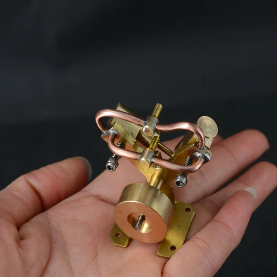 

Mini V double cylinder steam engine model