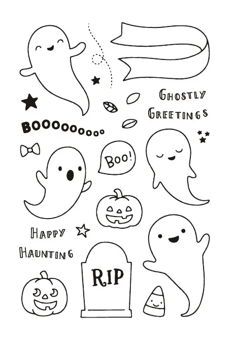 

rip/Halloween/Transparent Clear Stamps for DIY Scrapbooking/Card Making/Kids Christmas Fun Decoration Supplies