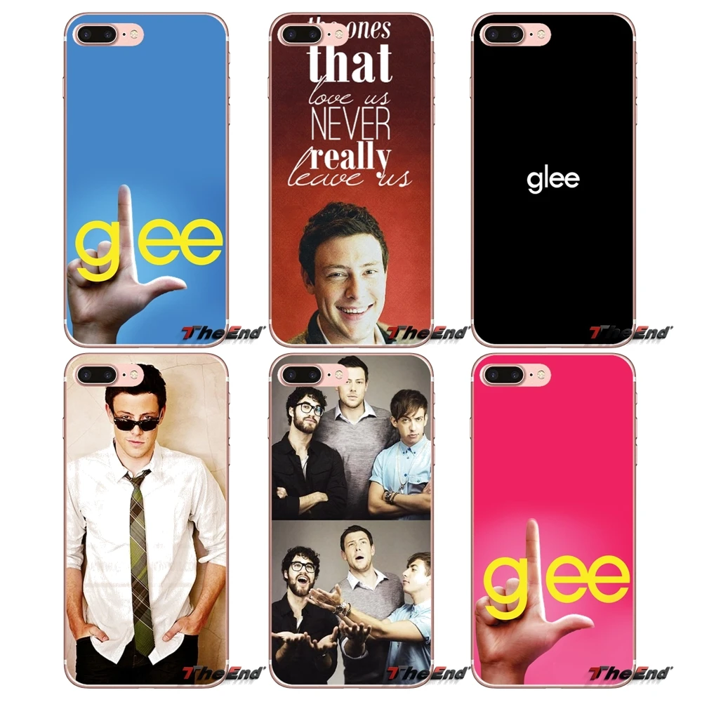 

For Samsung Galaxy S3 S4 S5 MINI S6 S7 edge S8 S9 Plus Note 2 3 4 5 8 Soft Transparent Cases Covers Glee star Cory Monteith