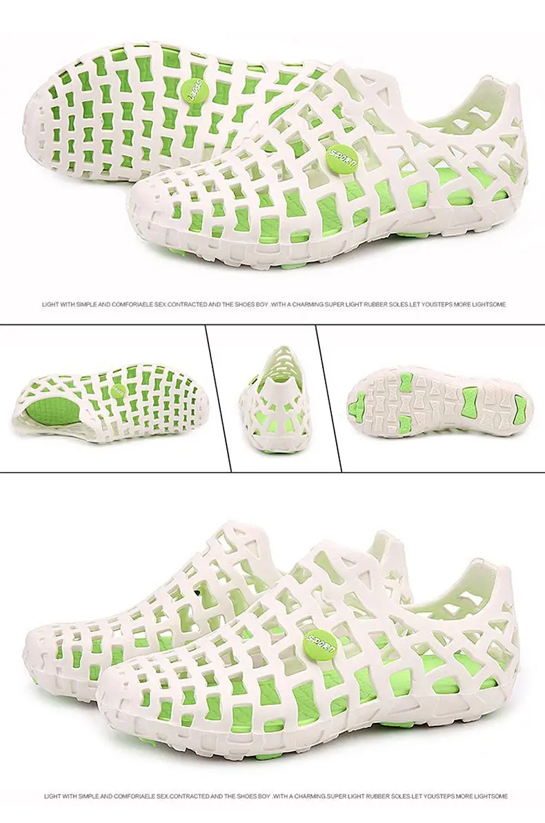 1 (66)Hollow Wading Shoes Breathable Aqua Shoes Beach Sandals Adult Slippers Sport Upstream Shoes Women Diving Socks 