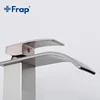 Frap Hot Sale Nickel Brushed Bathroom Faucet Brass Single Handle Hot & Cold Bathroom High Sink Waterfall Faucet Basin Tap Y10140 ► Photo 3/6