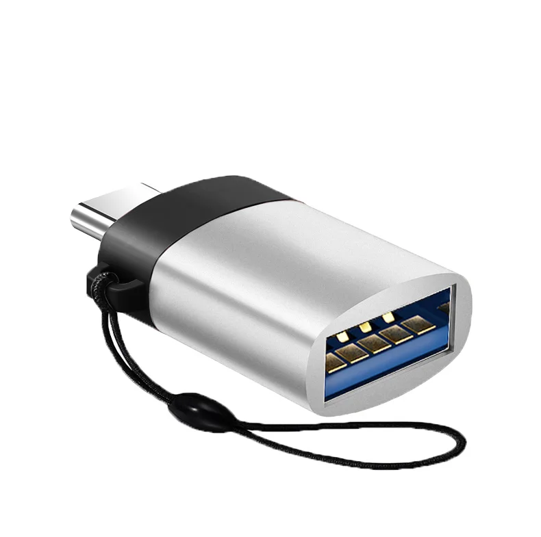 silver Type-C к USB 3,0 OTG кабель Тип C адаптер USBC конвертер для huawei для samsung для Xiaomi MacBook заряд данных конвертер(L0313 - Цвет: silver