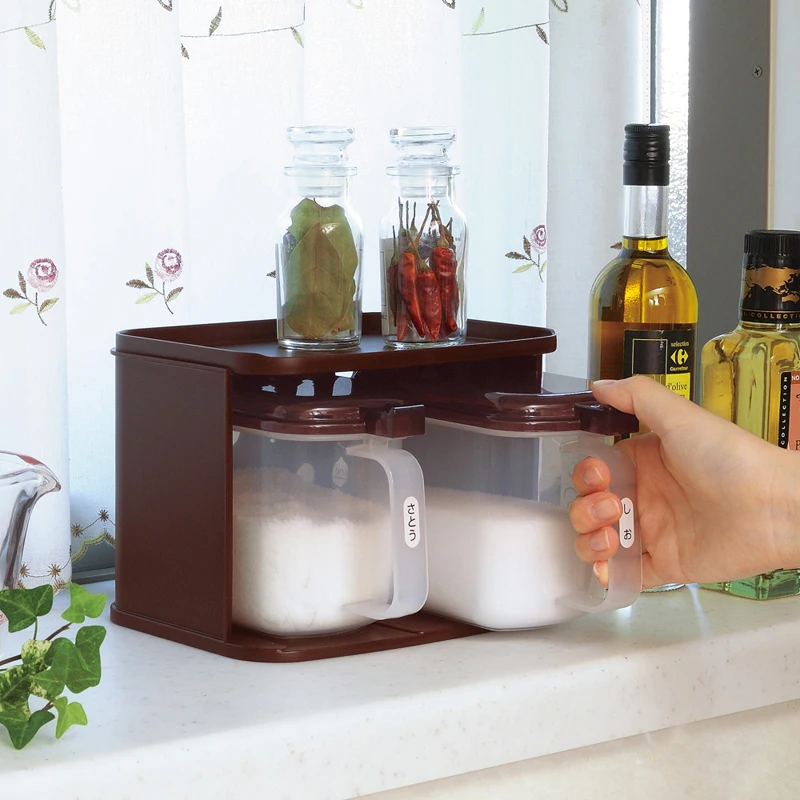 

Large Capacity Plastic Spice Jar Kitchen Storage Box Condiment Pot Salt Seasoning Box Storage Bottles Cooking Kitchen Tools