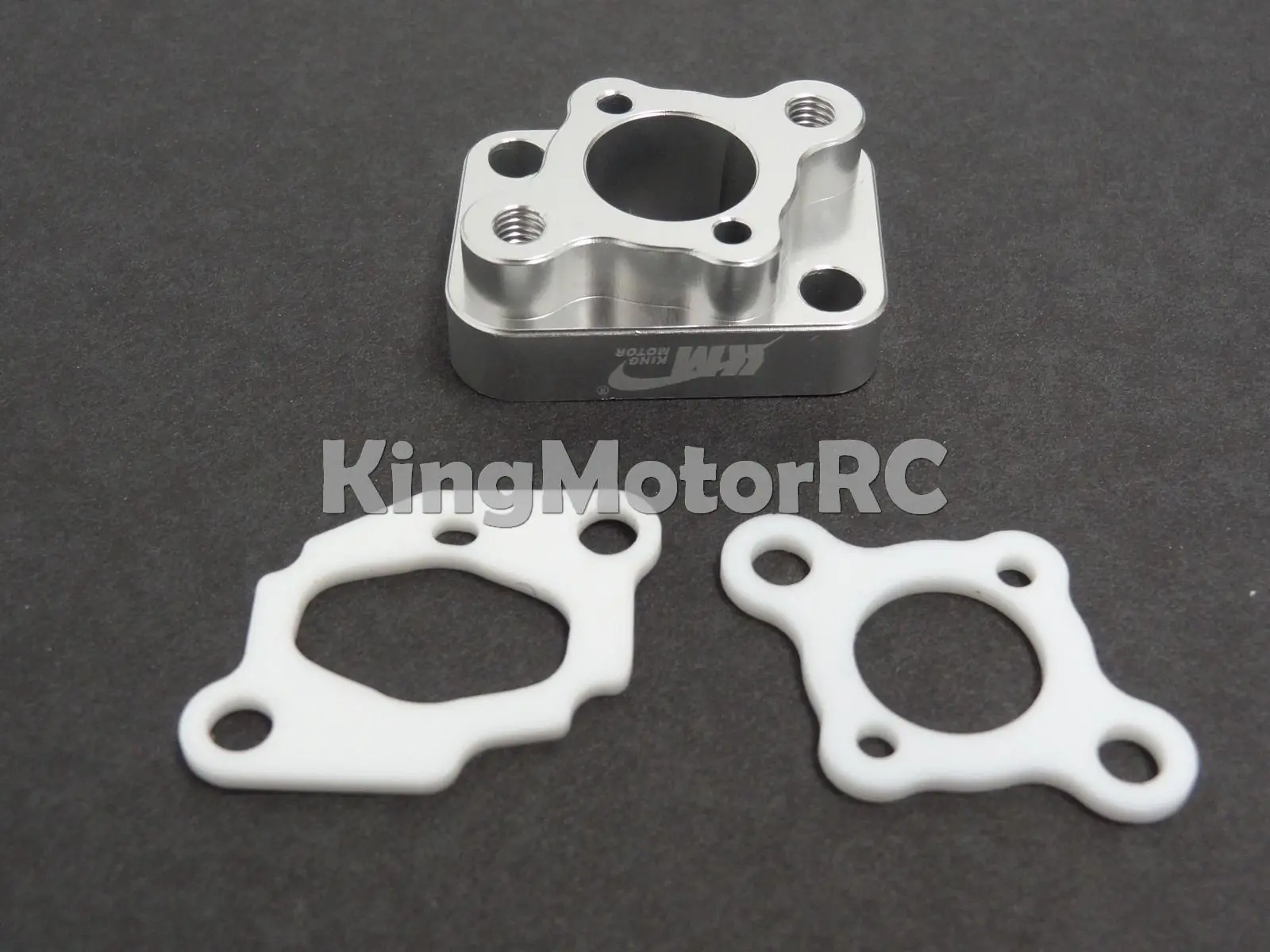 King Motor Aluminum Intake Spacer fits 23cc to 30.5cc Engine HPI Baja