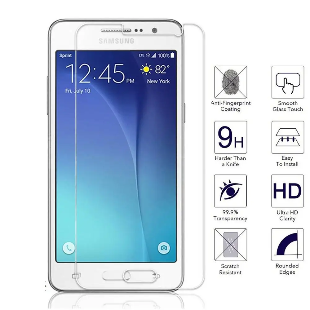 Полное покрытие закаленное стекло для samsung Galaxy J2 Prime G532F защитная пленка на Grand Prime Plus SM G532 чехол Защита экрана 3D - Цвет: Прозрачный