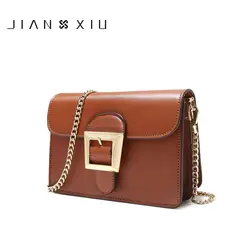 JIANXIU Для женщин Курьерские сумки Разделение кожаные женские Сумки Sac сумки Feminina через плечо 2019 маленькая сумка на цепочке