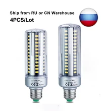 AC220V E27 светодиодный лампа 20 W 25 W SMD5736 Corn Light алюминия без мерцания защита зрения стол Лампы для чтения 4 шт./лот