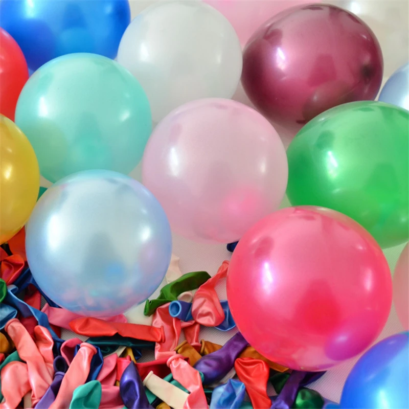 

Sale 100pcs 10 Colorful Pearl Latex Balloon Children Wedding Birthday Weding Party Balloon Decor