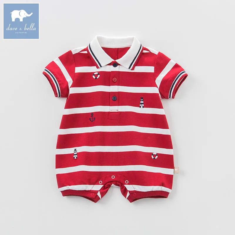 DB8284 dave bella summer baby boys new born cotton romper infant clothes cute children romper baby 1 piece DB8284 dave bella summer baby boys new born cotton romper infant clothes cute children romper baby 1 piece