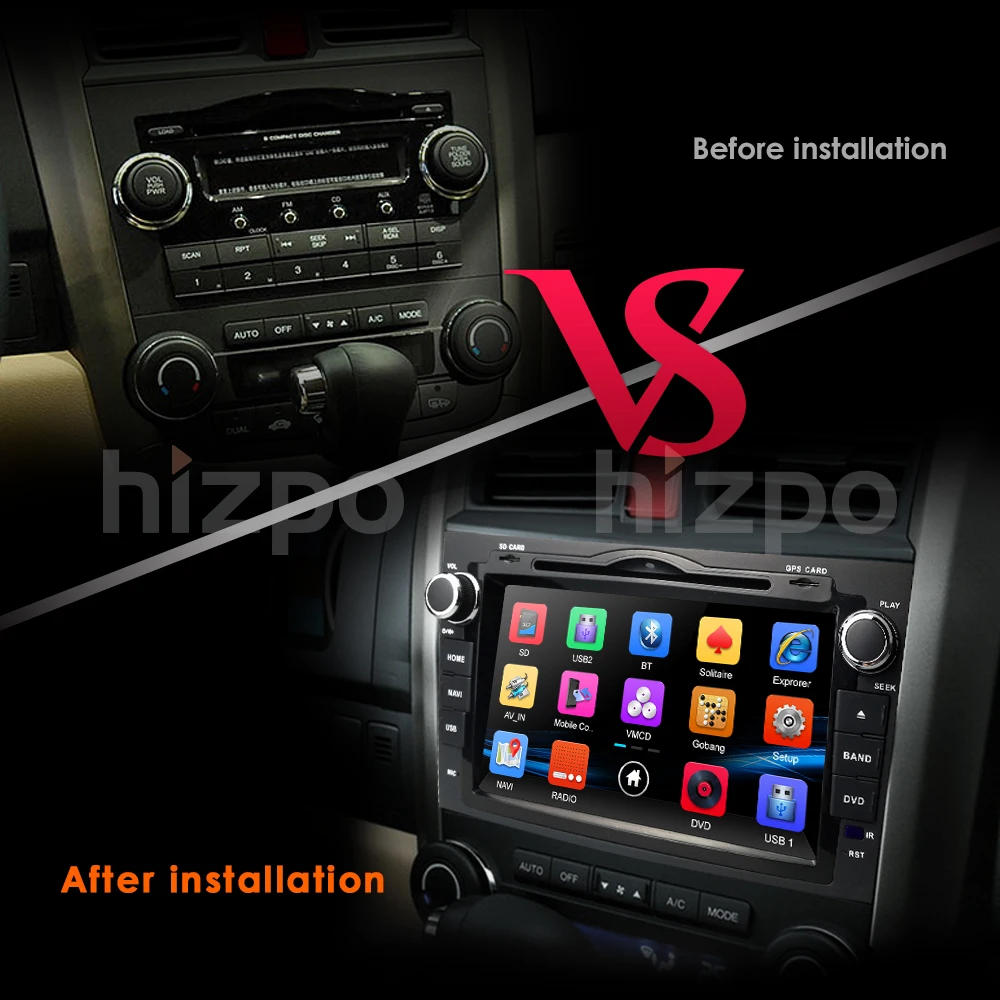 Clearance 2din 8inch in Dash GPS DVD Audio For Honda CRV CR-V 2006 2007 2008 2009 2010 Auto Radio Navigation Car Multimedia Player Monitor 2