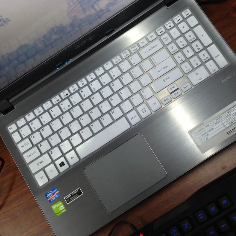 15 дюймовая силиконовая крышка для клавиатуры ноутбука Acer Aspire V7 582PG M5 583P V5 573PG 573P 552