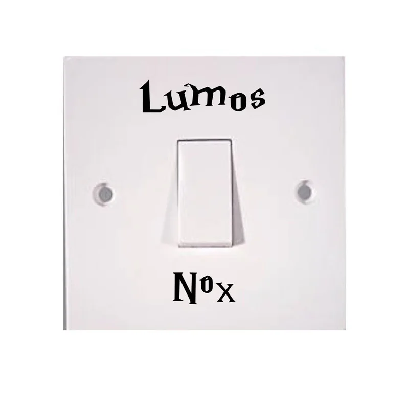 Творческий LUMOS NOX переключатель Стикеры аксессуары виниловый Забавный наклейка