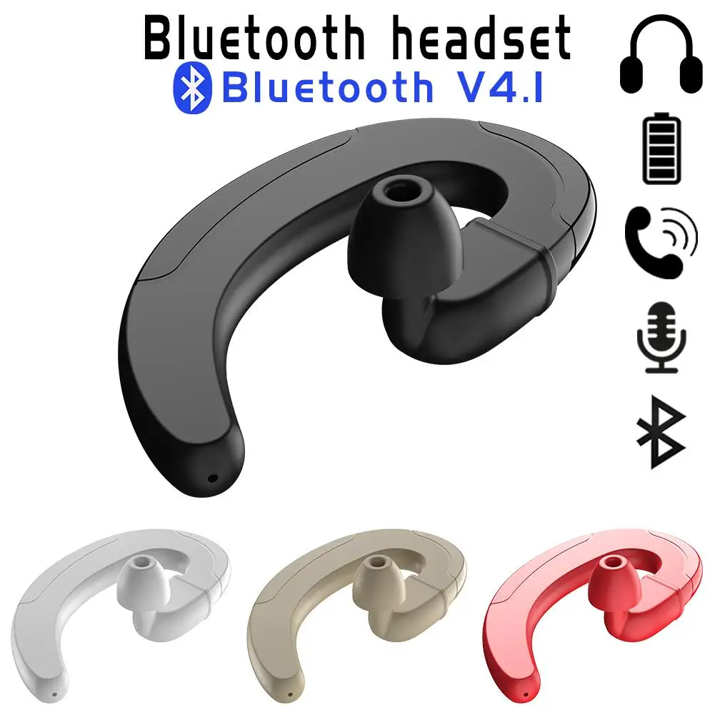 Wireless Mini Earbuds Bone Conduction Earhook Headphones Sports Driving Bluetooth Earphones For iPhone Samsung Xiaomi | Электроника