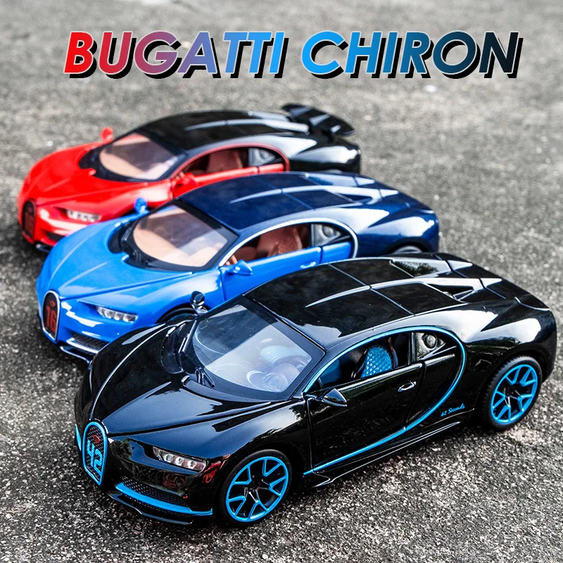 KIDAMI 1:32 Сплав Bugatti Chiron оттягивающая литая под давлением масштабная модель автомобиля коллекция автомобиля подарок миниавто Игрушки транспортные средства игрушки для детей