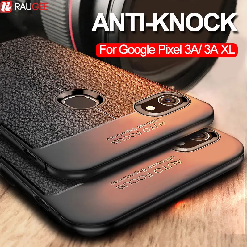 

Case For Google Pixel 3A Case Luxury Leather Cover Soft TPU Case For Google Pixel 3A XL Phone Case Matte Silicone Bumper