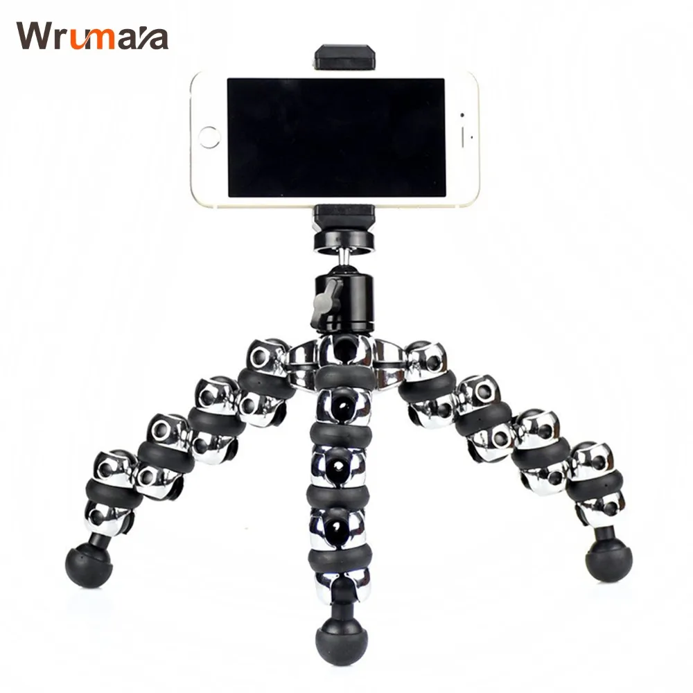 Гибкий штатив Осьминог для камеры держатель мобильного телефона iPhone 5 6s 7 Samsung Canon