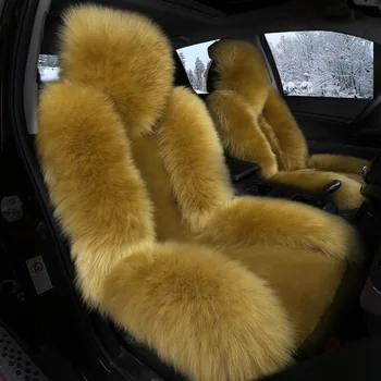 

TO YOUR TASTE auto accessories universal luxury wool car seat cushion for Renault Kadjar Koleos Laguna Scenic Megane warm thick