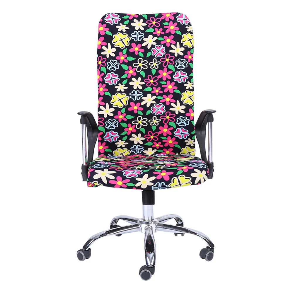 S/M/L спандекс покрытия для офисных стульев чехол подлокотник чехол для компьютерного сиденья стул поворотный стул эластичный антимакассарный чехол для сиденья