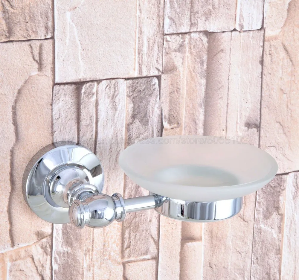 

Soap Dishes Fashion Chrome Wall Mounted Brass Soap Basket Polished Finish Soap Dish Soap Holder Bathroom Accessories zba787