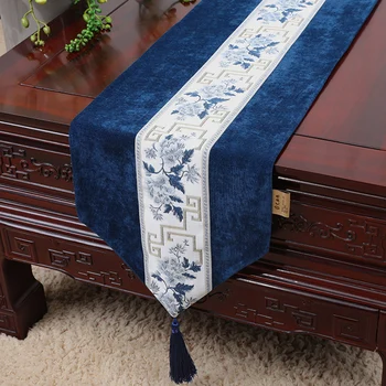 

Neoclassical Table Runner for Home Dinner Table Decoration Accessories Teaware Long Mats Tea Towel Pad Bed Flag As Birthday Gift