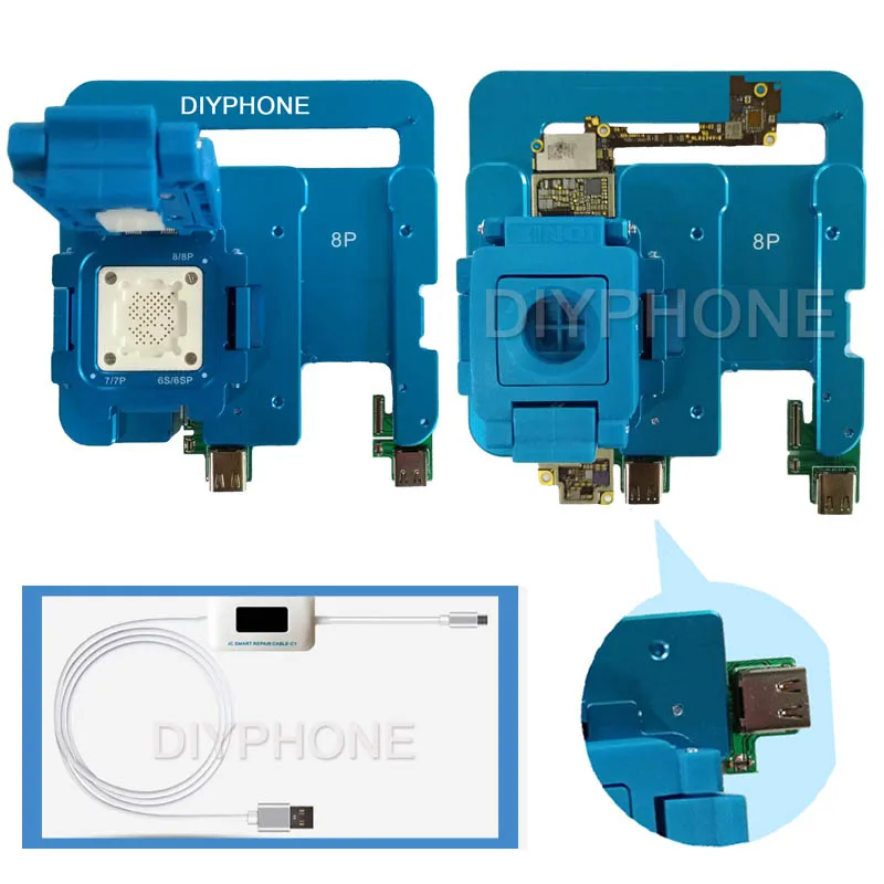 

JC T8 T7 NAND Test Fixture for iphone 7 7P 8 8Plus Motherboard Repair Test tool Nand Flash good or bad Fault detection Repair
