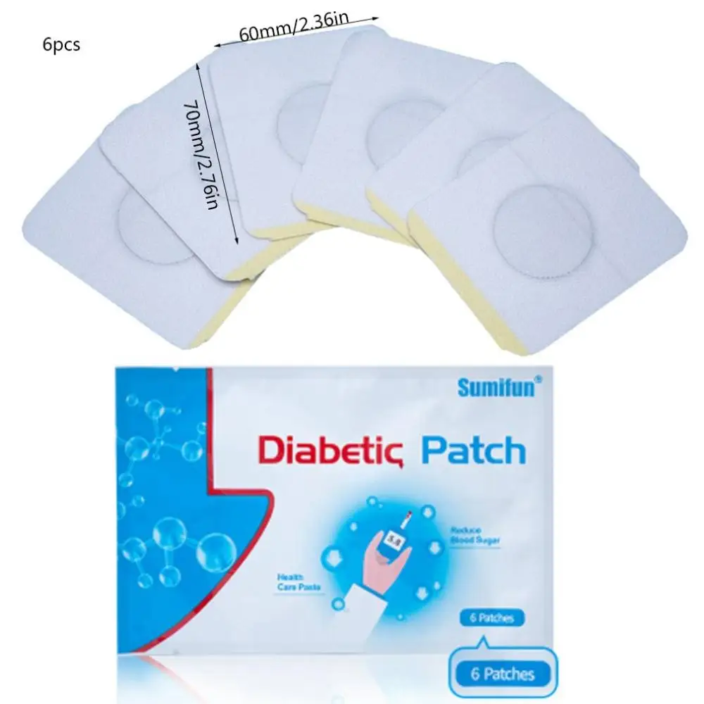 

6 Pcs/Bag Diabetic Patch Stabilizes Blood Sugar Balance Blood Glucose Patch Natural Herbs Content Diabetes Plaster Patch