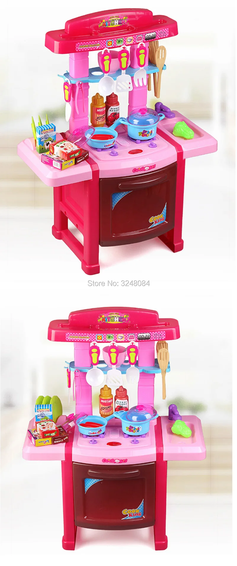1 комплект высота около 62 см ролевые кухонные игрушки кулинарные игрушки посуда готовка модельная игрушка для детей Новогодний подарок