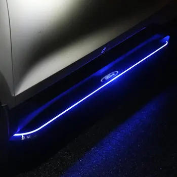 

1 Set of 10 pcs Car Styling Doors Sill Welcome Pedal Stickers Protector Decoration Accessories for 90% SUV Model Be applicable