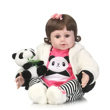 

22"55cm Silicone Reborn Dolls with Cloth Body simulation handmade bonecas Babies Doll Reborn Toys Kids surprise Birthday Gifts