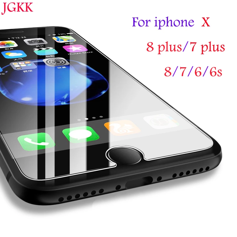 JGKK Premium Tempered Glass for iPhone X screen protector