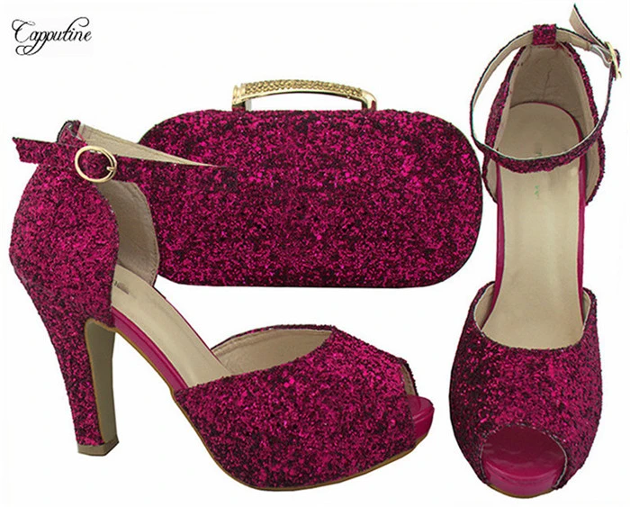 fuchsia high heel sandals