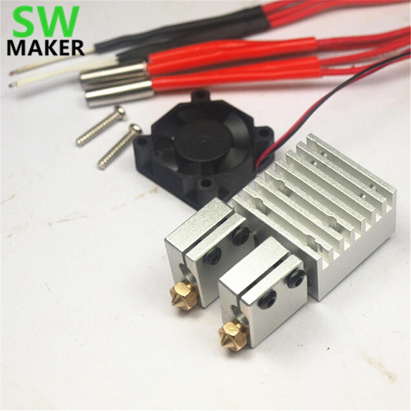 Комплект для 3D принтера swчайник Reprap Chimera с двойным вулканизированным