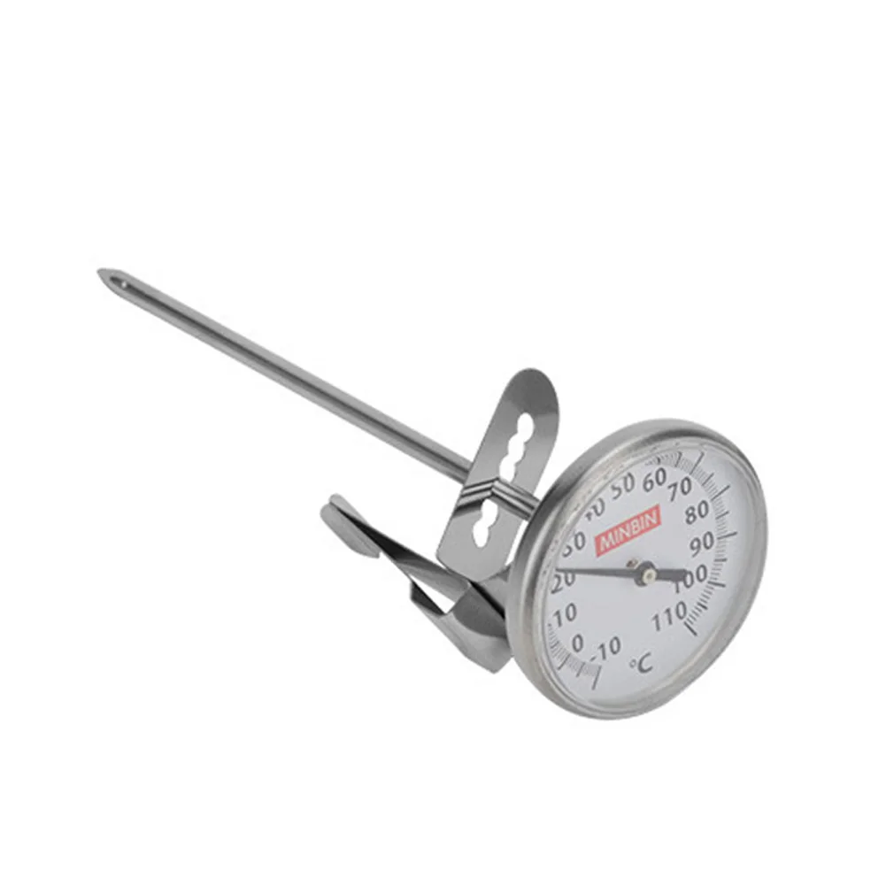 

Thermometer Large Dial Temperature Control Food Kitchen Tools Metal Cooking Tea With Clip Milk Frothing Long Probe Home Use