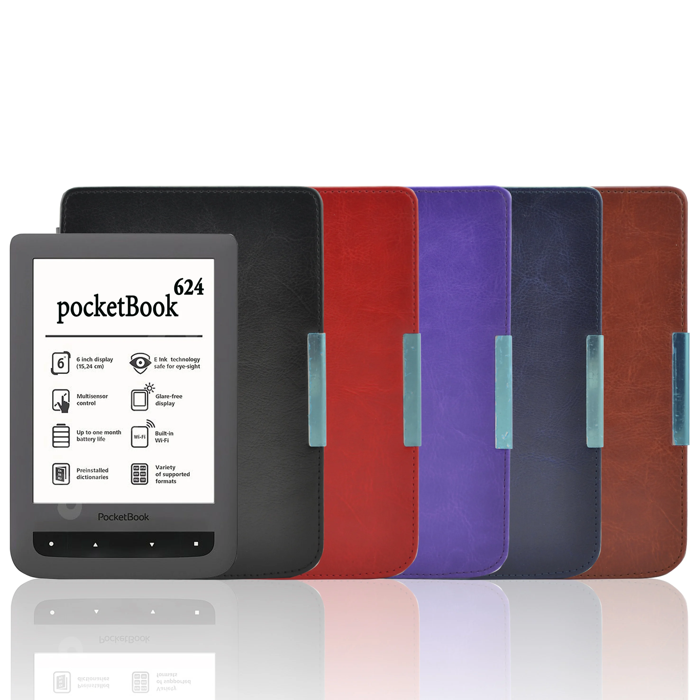 Магнитный смарт-чехол ICKOY для Pocketbook 614/624/626/640 чехол планшета с автоматическим