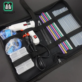 

Free Shipping 6 IN 1 Glue Gun Set Electric Heat Hot Melt Crafts Repair Tool Professional DIY 110-240V 20W with Sticks