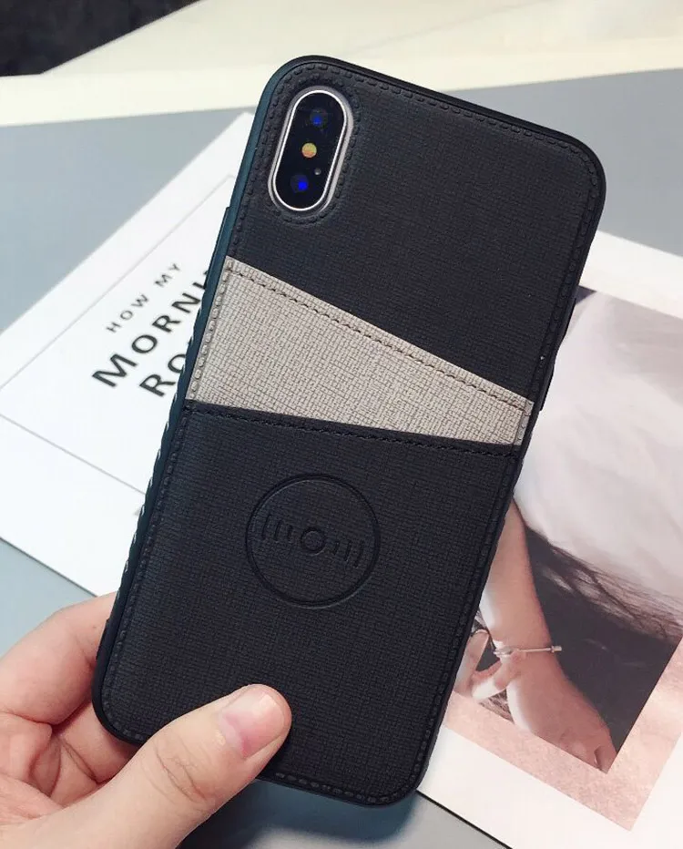 New Fabric Cloth Vehicle For iPhone X XS Max XR Credit Card Wallet Case for iPhone 8 7 6 6S Plus Card Slots Hard Cover Fundas