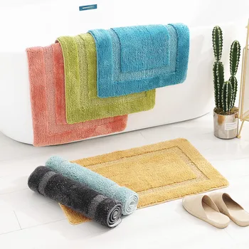

High Quality Bath Mat Bathroom Bedroom Non-slip Mats Foam Rug Shower Carpet for Bathroom Kitchen Bedroom Rubber Bottom Step on