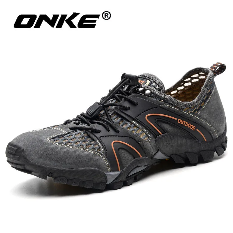 

New Arrival Men Trail Running Shoes Breathable Mesh Sneakers Man Outdoor Road Run Sports Shoes Summer Quick Dry Trainers