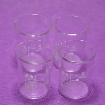 

5mL Glass Beaker,4pcs/lot,Low Form Beaker,Quality Item,Lab Glassware